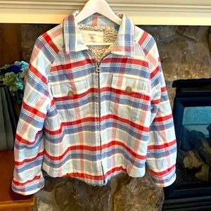 Dylan jacket with flannel detail.